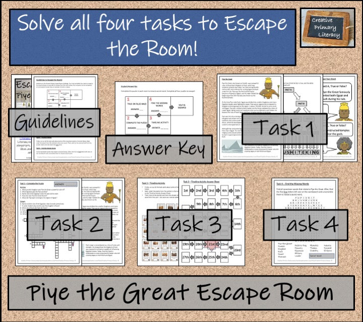 Piye the Great Escape Room Activity