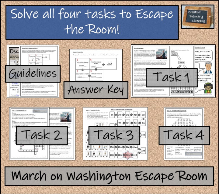 March on Washington Escape Room Activity