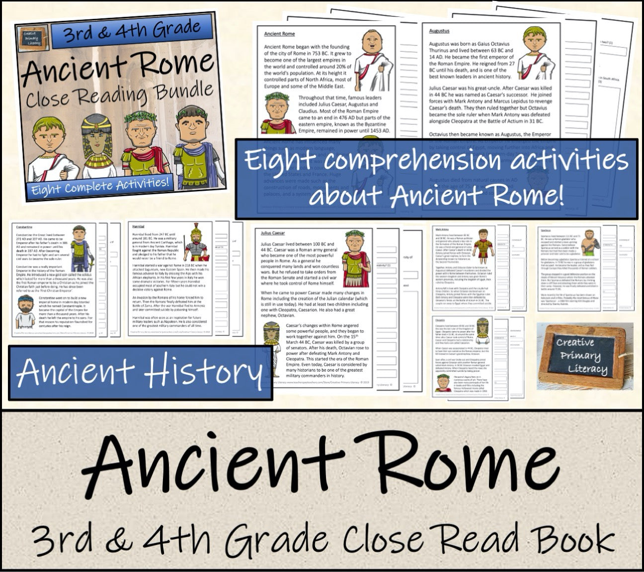 Ancient Rome Mega Bundle of Activities | 3rd Grade & 4th Grade