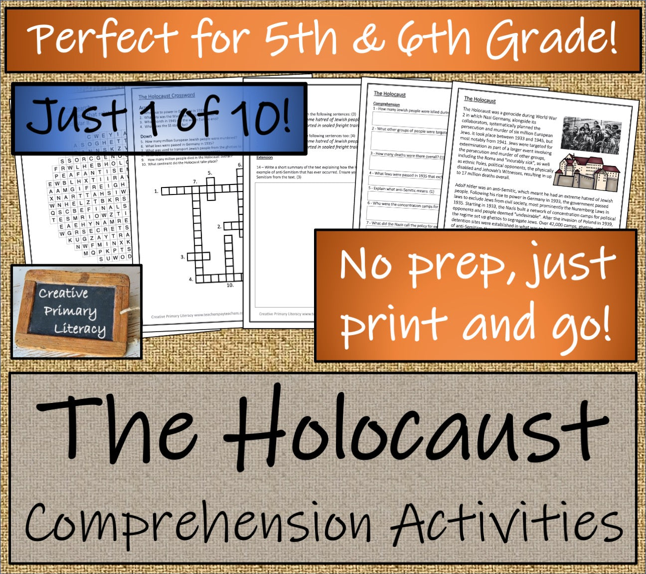 World War II Close Reading Comprehension Activity Book | 5th Grade & 6th Grade