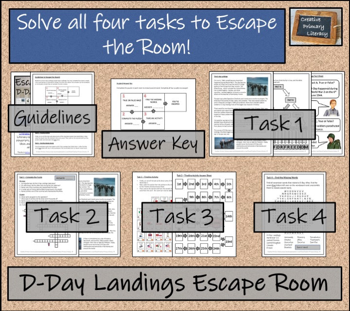 D-Day Landings Escape Room Activity