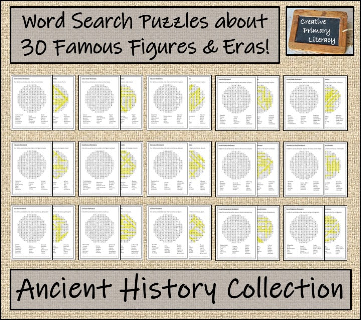 Ancient History Word Search Puzzle Collection