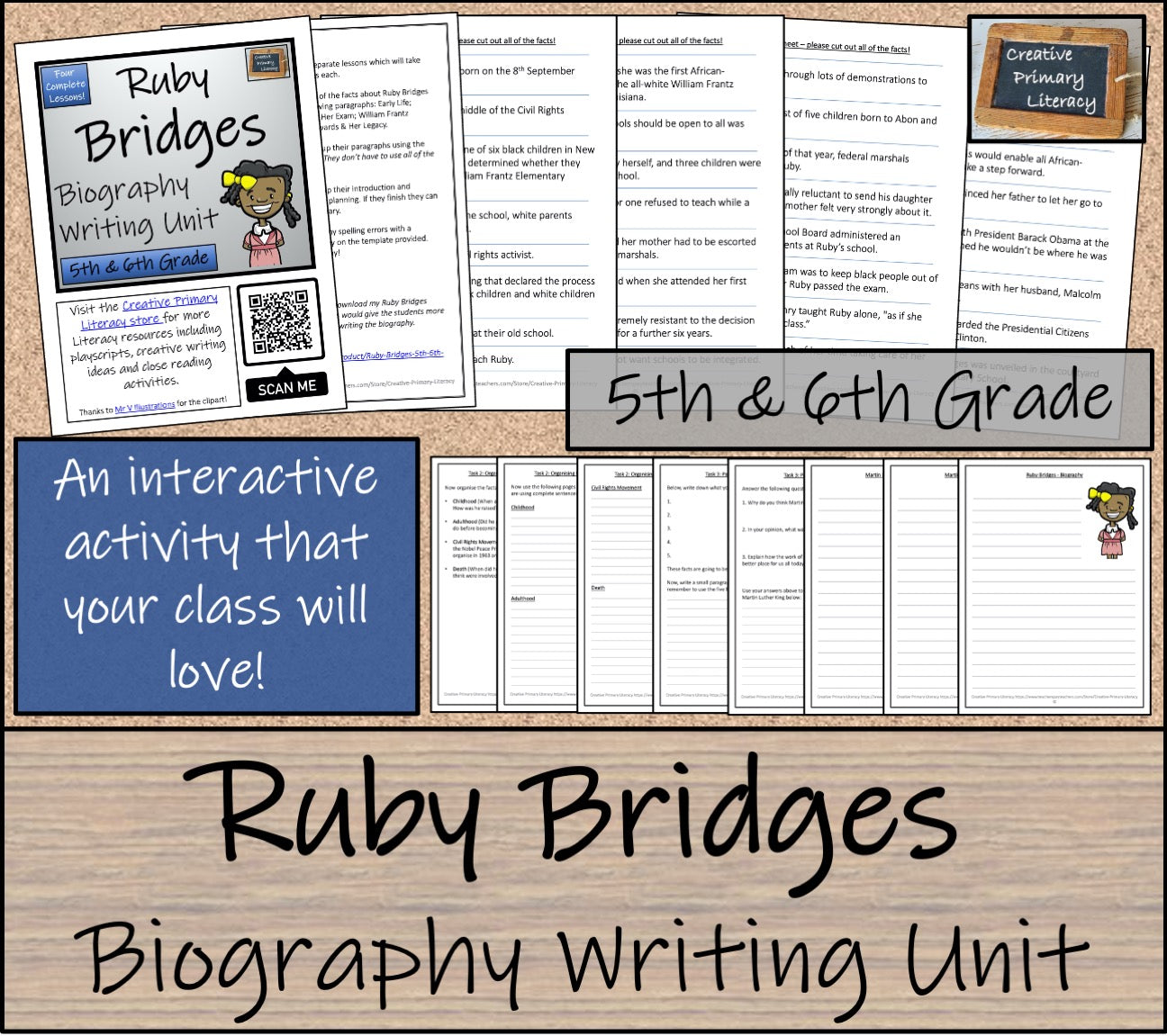 Ruby Bridges Biography Writing Unit | 5th Grade & 6th Grade