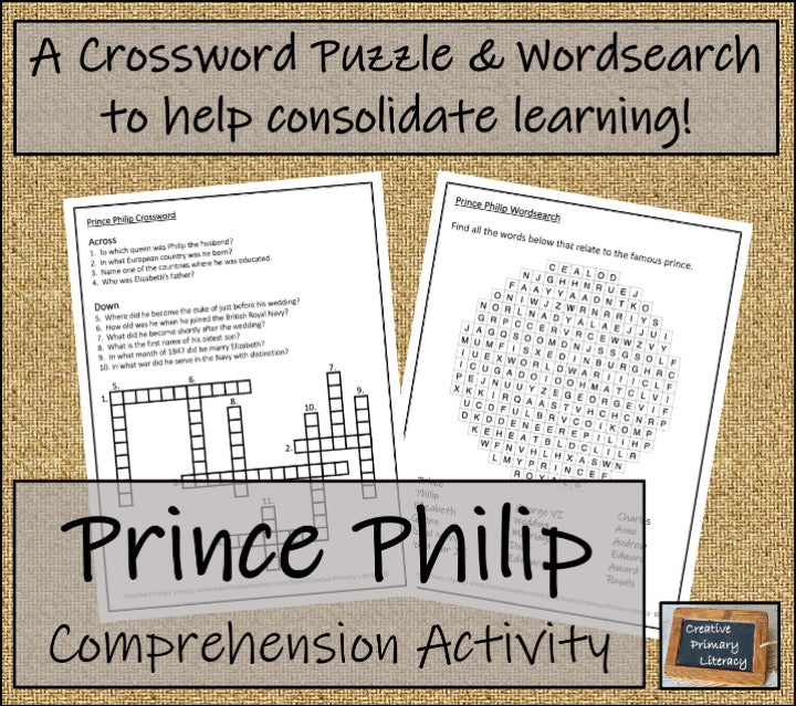 Prince Philip Biography Project & Writing Unit | 5th Grade & 6th Grade