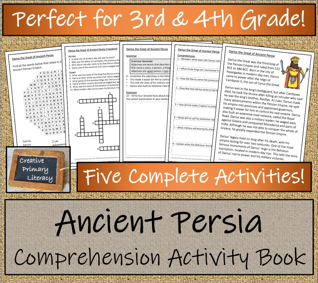 Ancient Persia Close Reading Comprehension Book | 3rd Grade & 4th Grade
