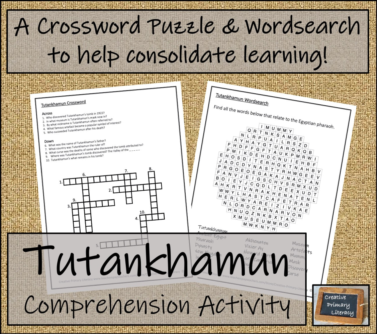Tutankhamun Biography Project & Writing Unit | 5th Grade & 6th Grade