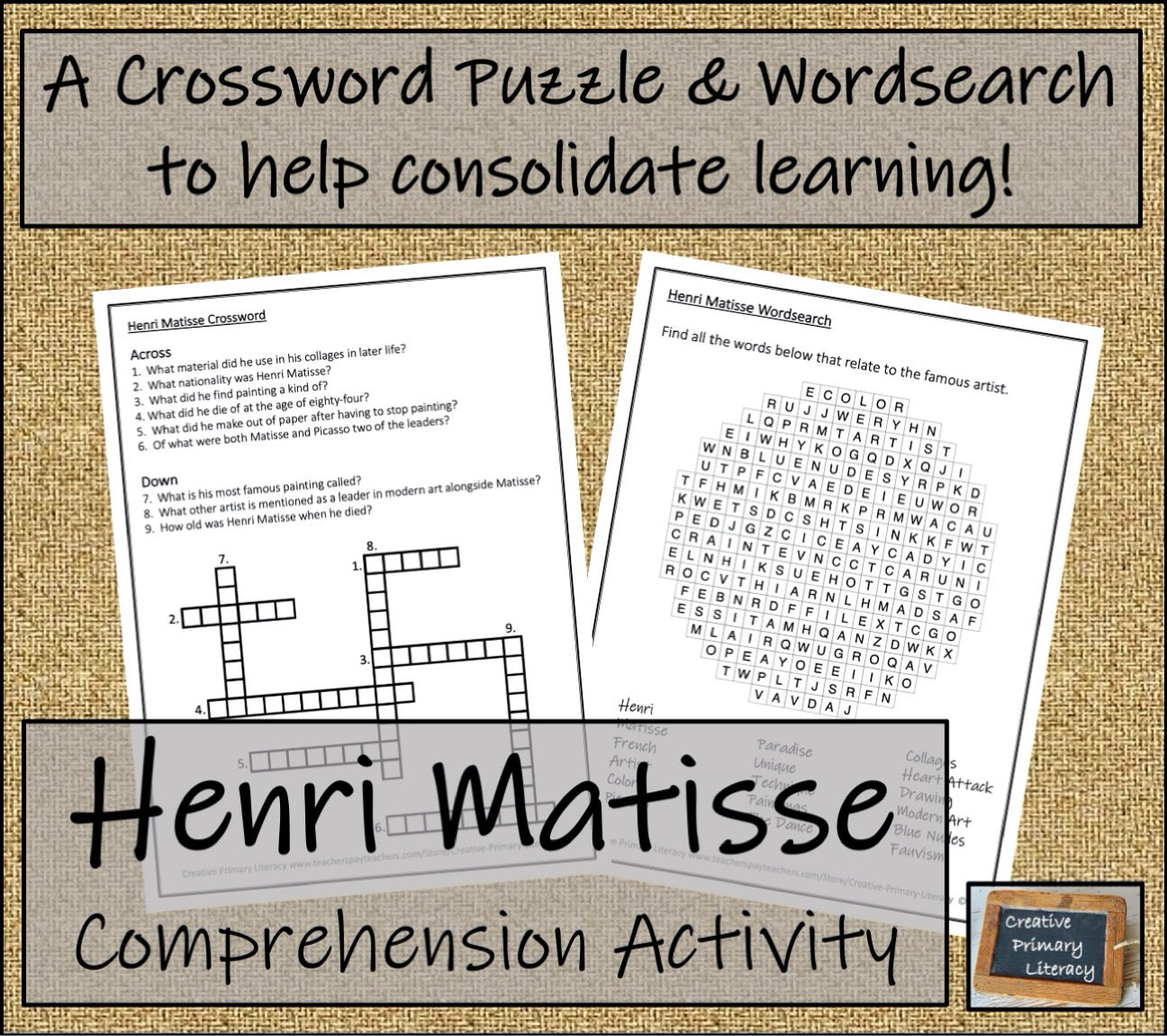 Henri Matisse Biography Project & Writing Unit | 5th Grade & 6th Grade