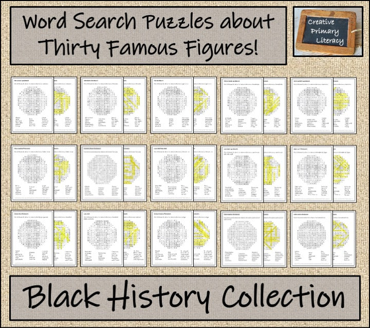 Black History Word Search Puzzle Collection