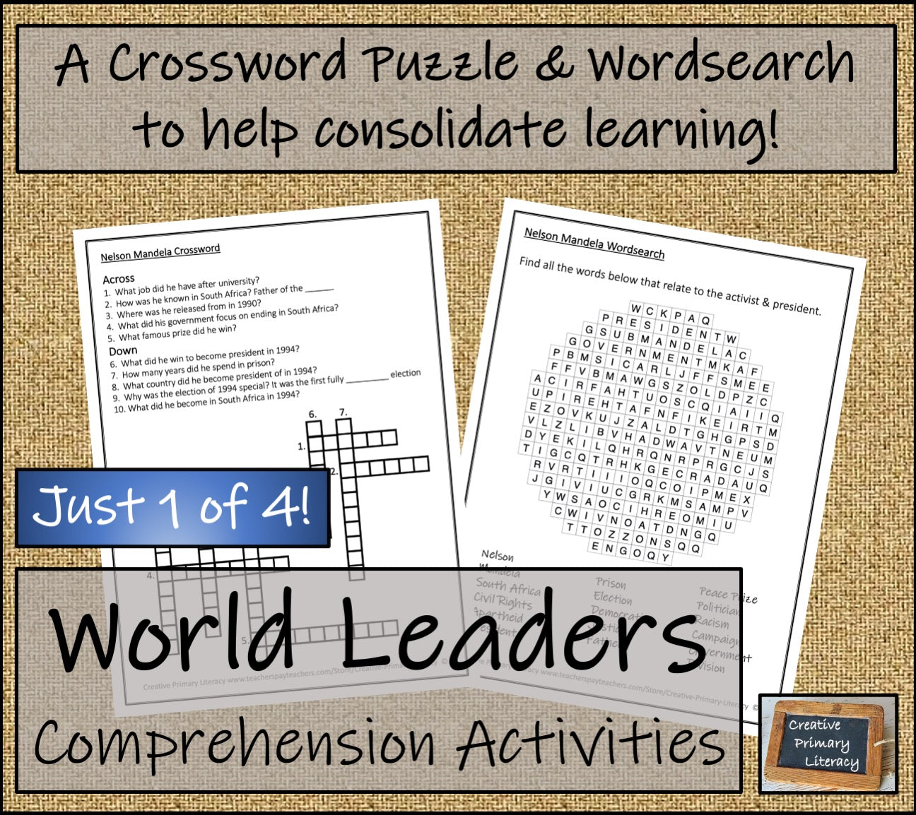 Inspirational World Leaders Biography & Close Reading Bundle | 3rd & 4th Grade