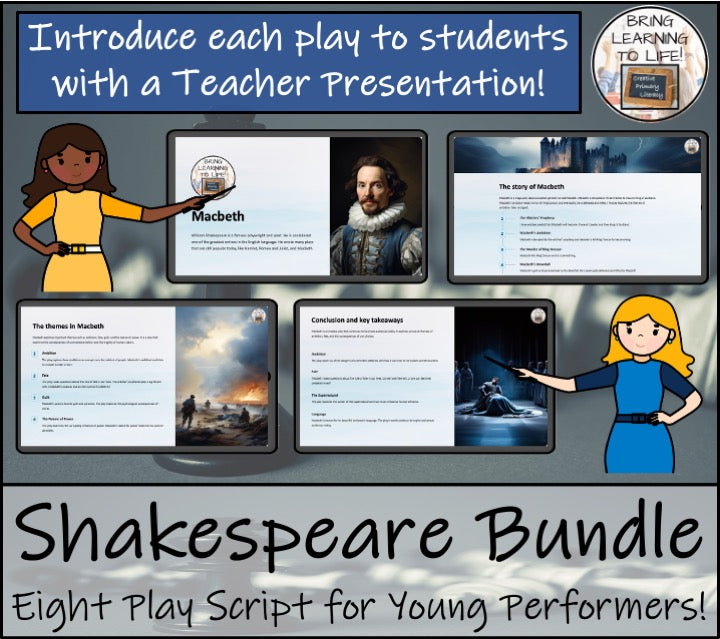 William Shakespeare Play Scripts Bundle | Eight Individual Play Scripts