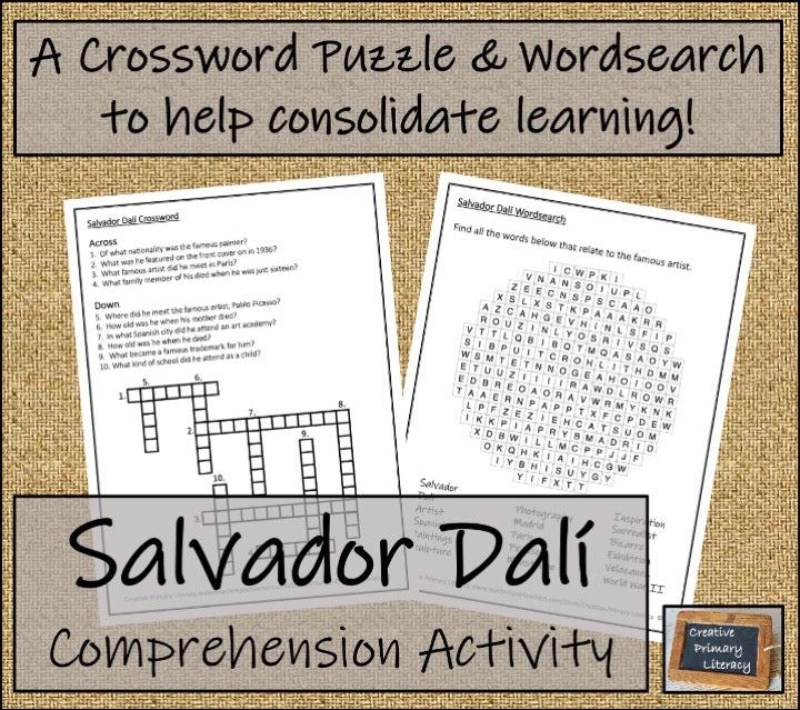 Salvador Dali Biography Project & Writing Unit | 5th Grade & 6th Grade