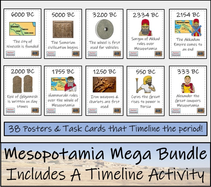 Ancient Mesopotamia Mega Bundle of Activities | 5th Grade & 6th Grade