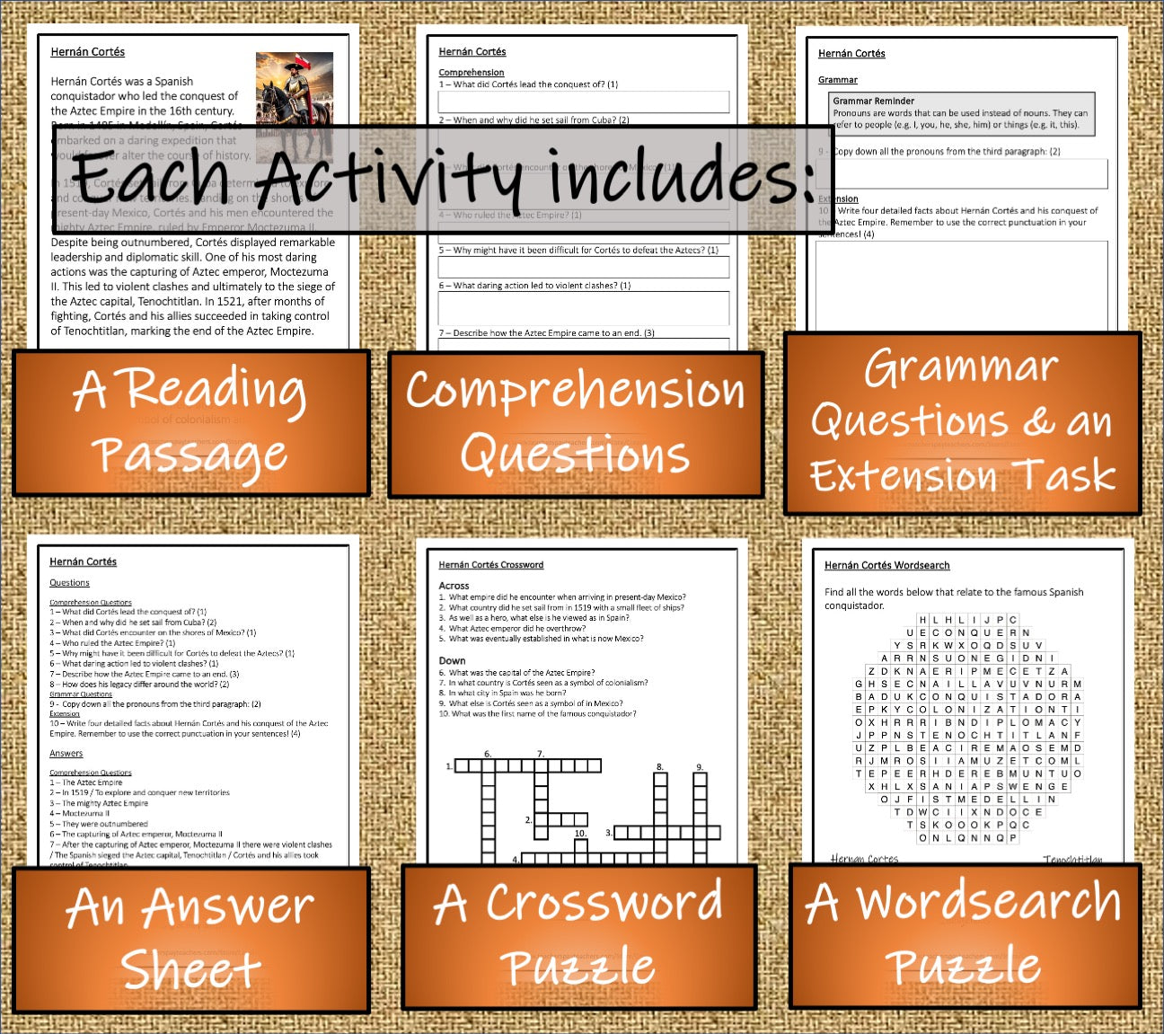 Aztec Empire Close Reading Comprehension Book | 3rd Grade & 4th Grade