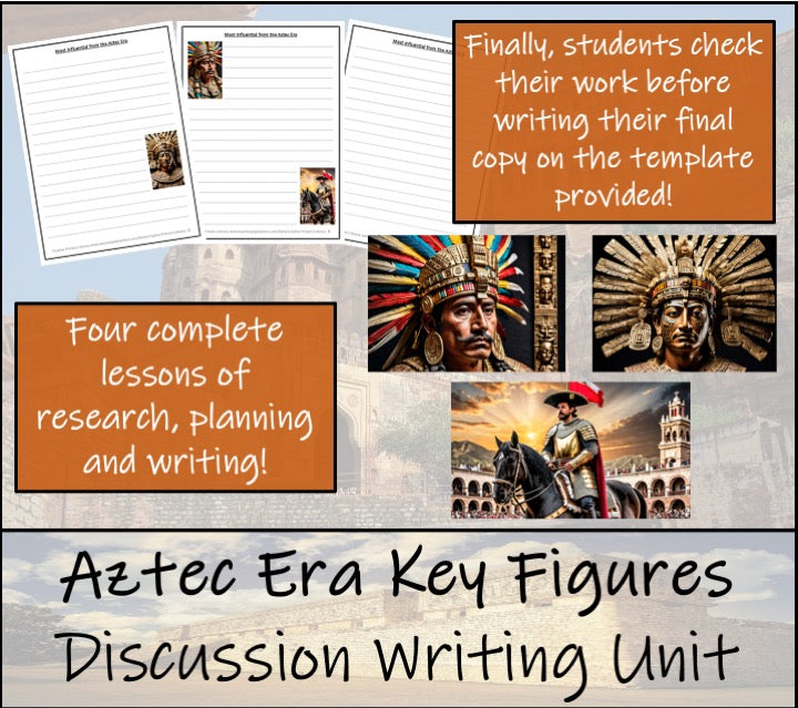 Most Influential Figure of the Aztec Era Opinion Writing Unit | 5th & 6th Grade