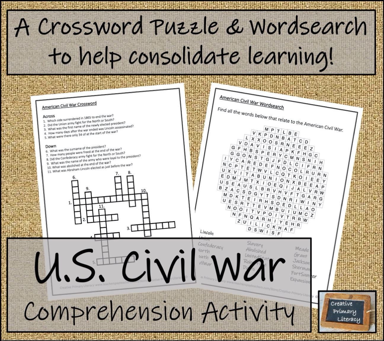 American Civil War Informational Writing Unit | 5th Grade & 6th Grade