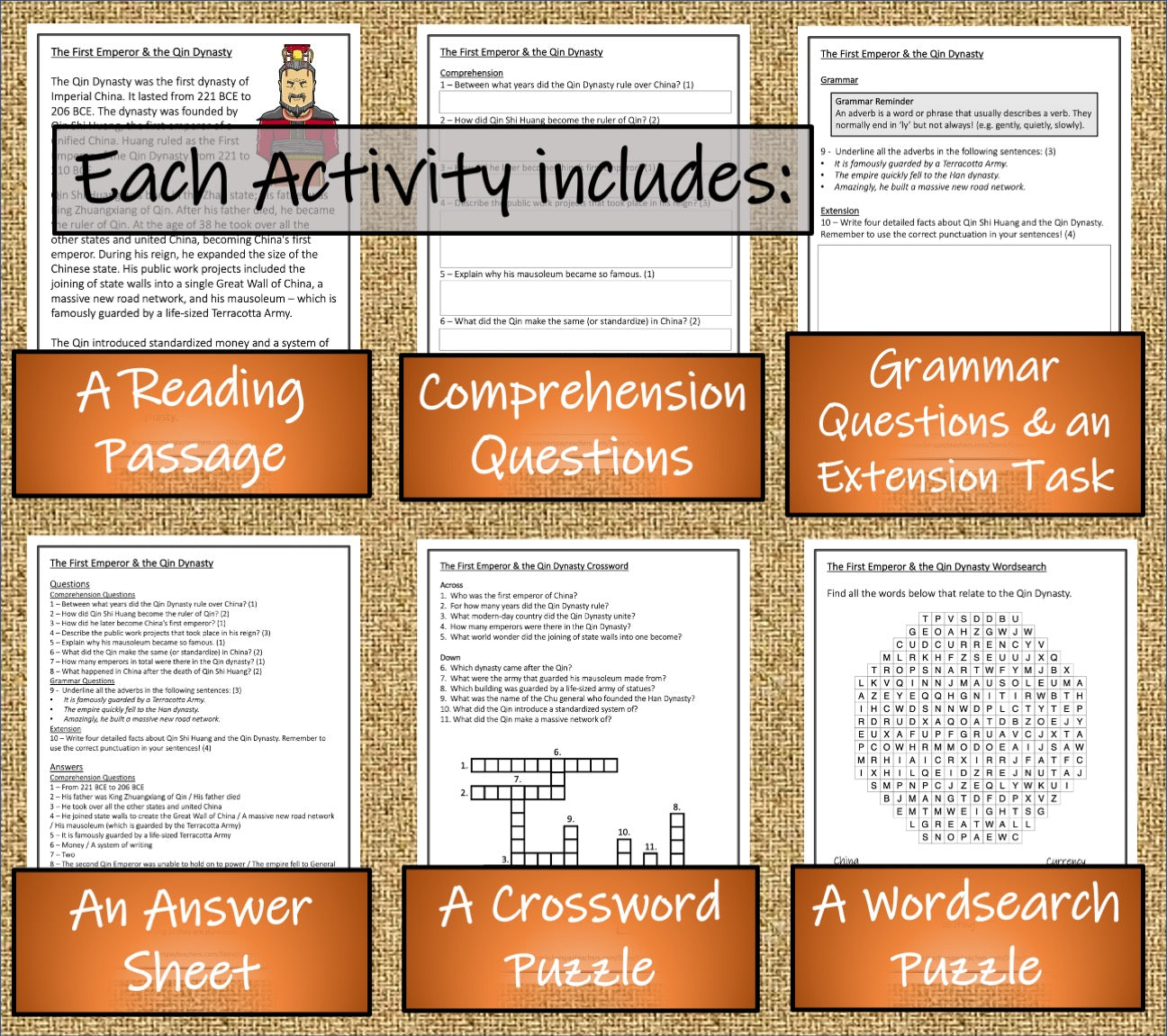 Ancient China Close Reading Comprehension Book | 3rd Grade & 4th Grade