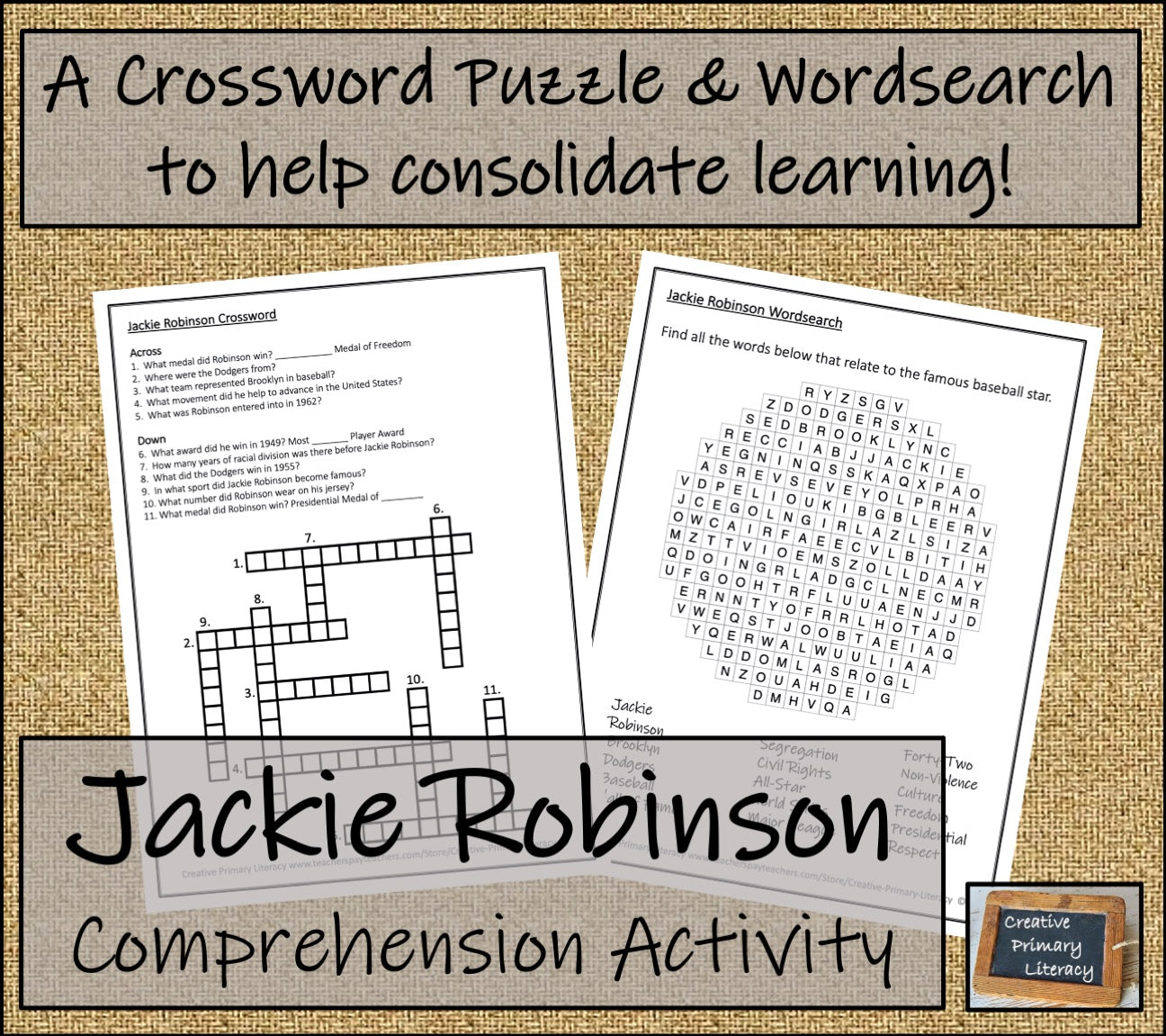 Jackie Robinson Close Reading Comprehension Activity | 3rd Grade & 4th Grade