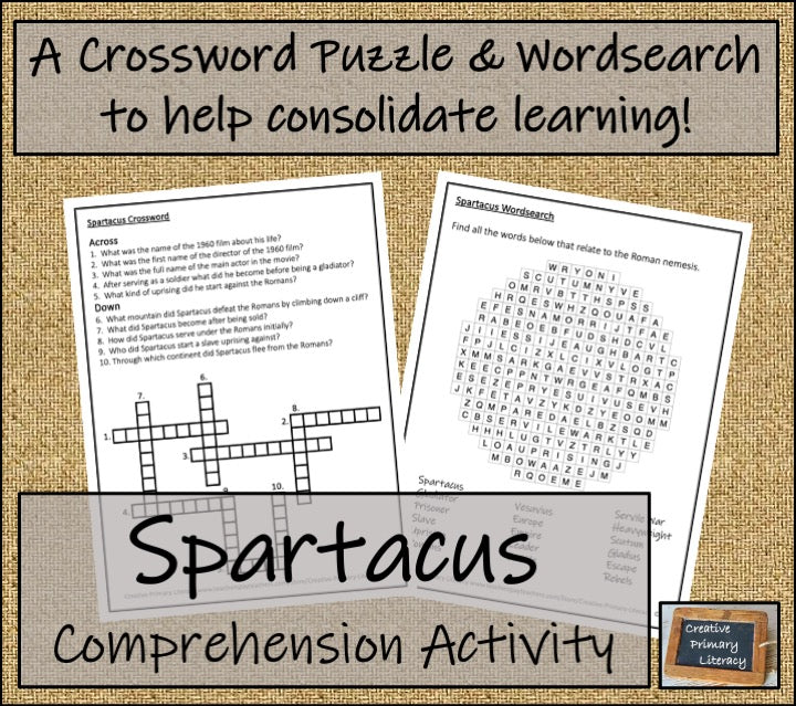 Spartacus Biography Writing Activity | 5th Grade & 6th Grade