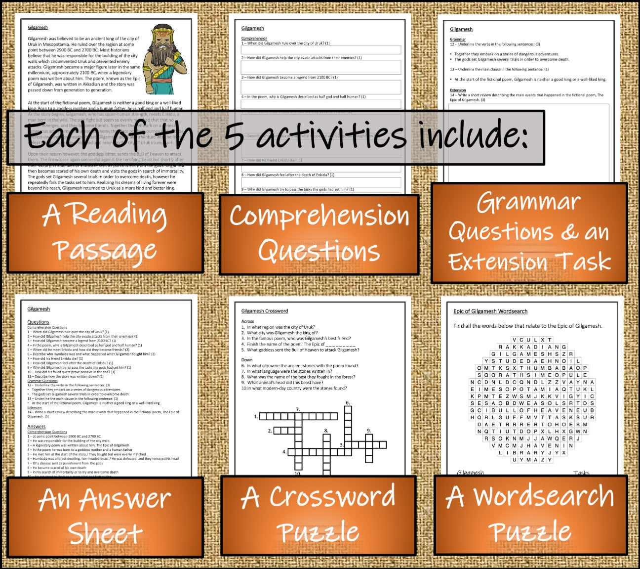 Ancient Mesopotamia Close Reading Comprehension Book | 5th Grade & 6th Grade