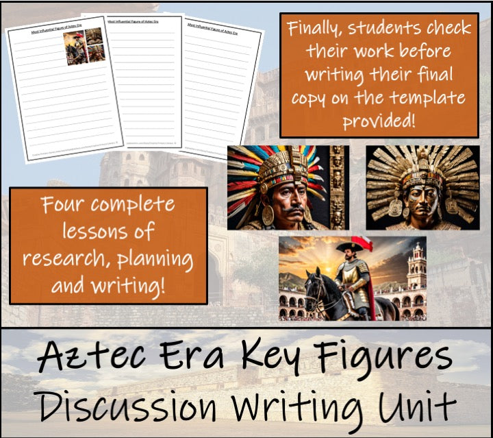 Most Influential Figure of the Aztec Era Opinion Writing Unit | 3rd & 4th Grade