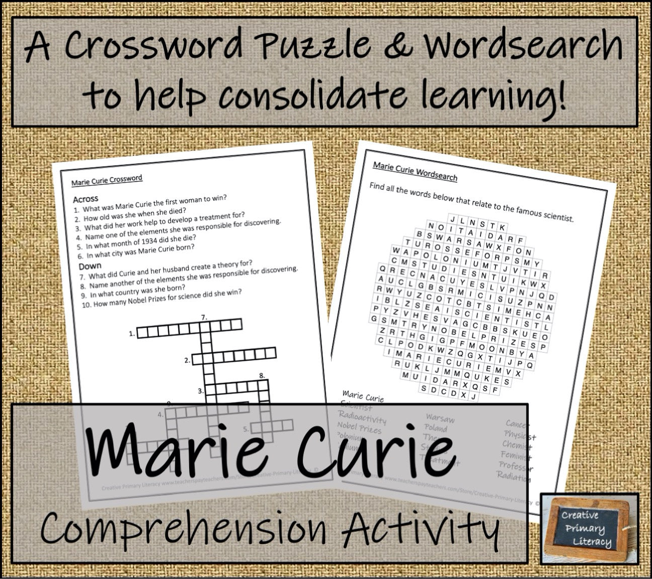 Marie Curie Biography Project & Writing Unit | 5th Grade & 6th Grade