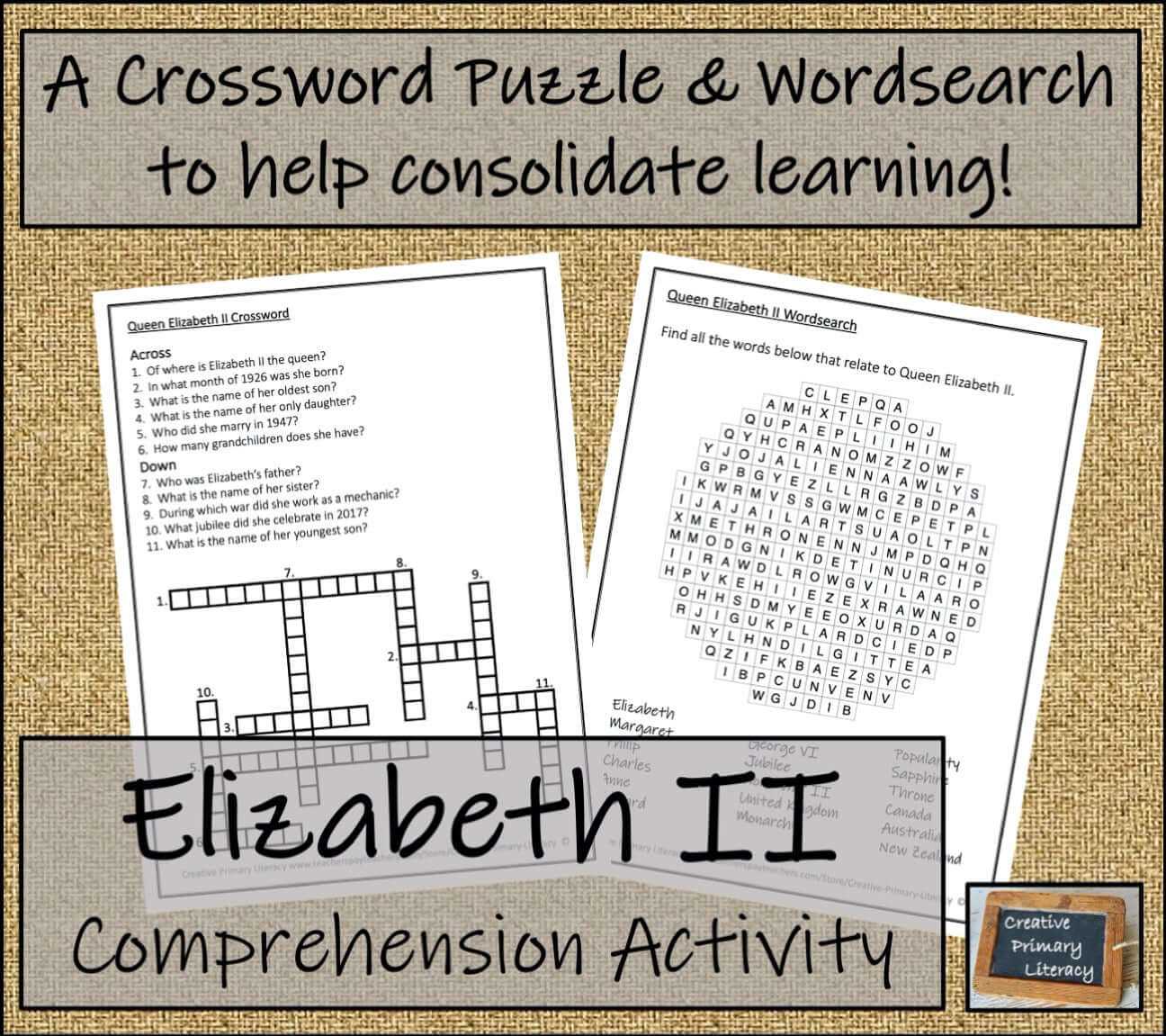 Queen Elizabeth II Biography Project & Writing Unit | 5th Grade & 6th Grade
