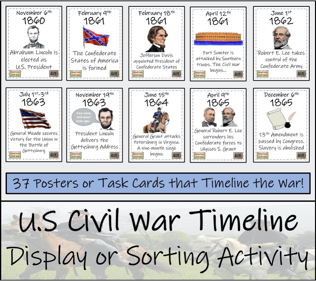 American Civil War Mega Bundle of Activities | 5th Grade & 6th Grade