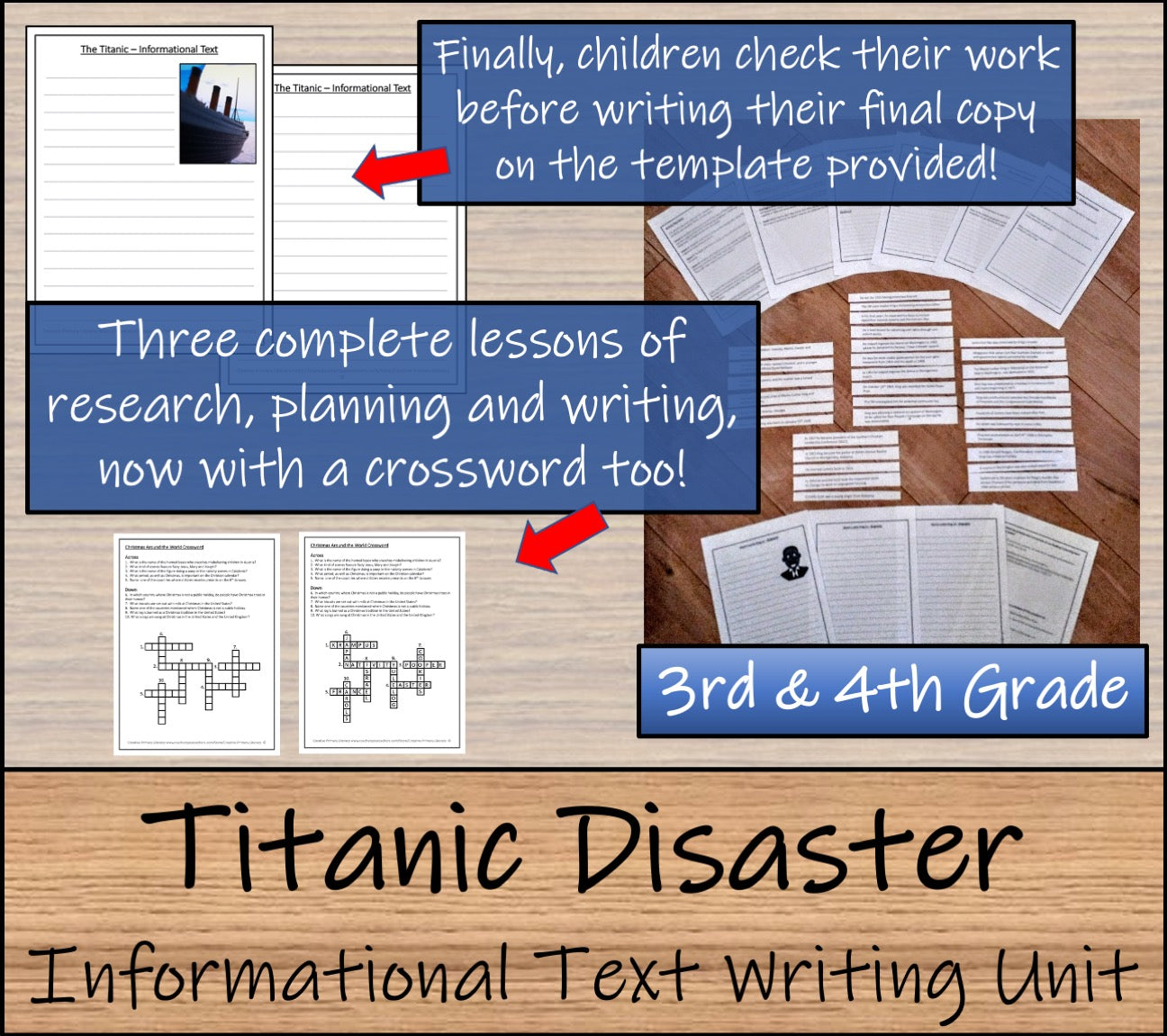 Titanic Informational Writing Unit | 3rd Grade & 4th Grade