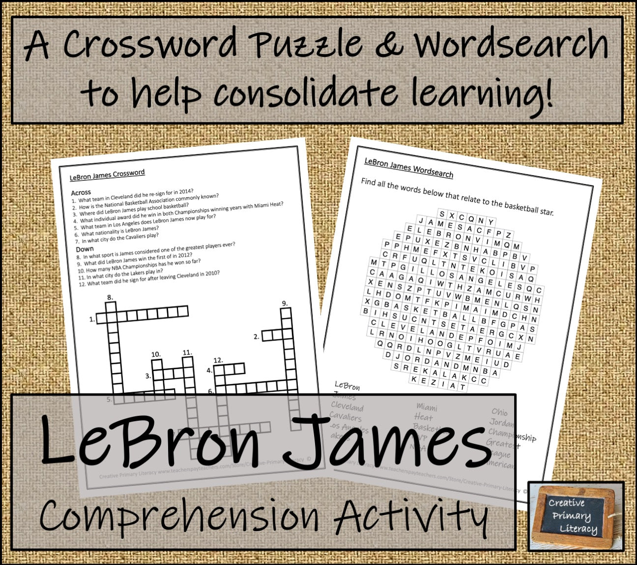 LeBron James Biography Writing Unit | 5th Grade & 6th Grade