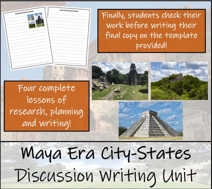 Most Powerful City of the Maya Empire Opinion Writing Unit | 3rd–4th Grade