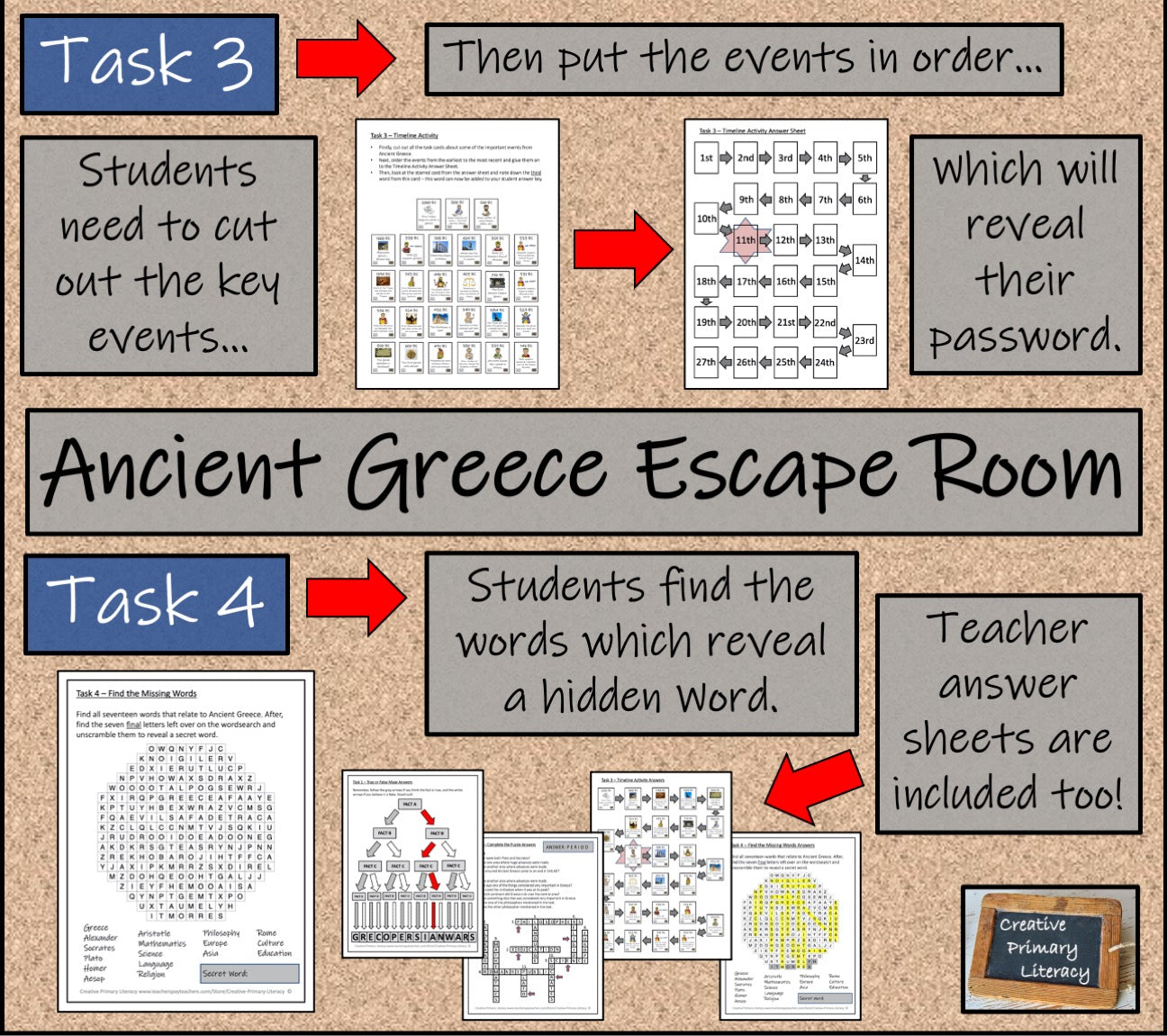 Ancient Greece Escape Room Activity