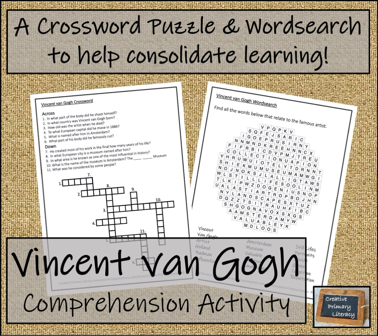 Vincent van Gogh Biography Project & Writing Unit | 5th Grade & 6th Grade