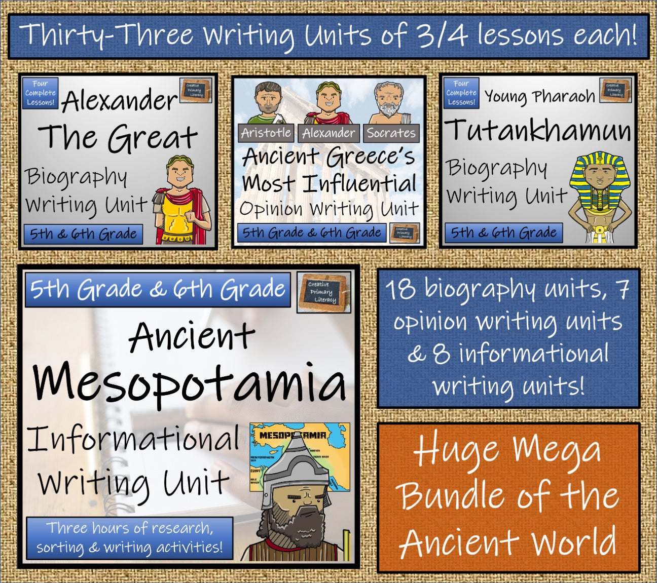 Ancient History Mega Bundles 1 & 2 | 5th & 6th Grade | 160 hours of Activities