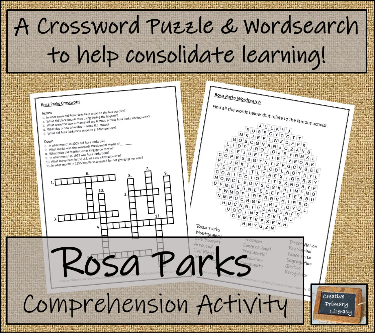 Rosa Parks Biography Project & Writing Unit | 5th Grade & 6th Grade