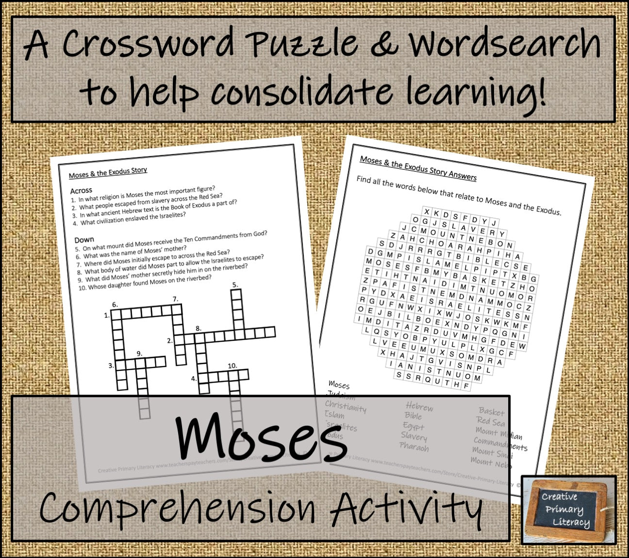 Moses Biography Project & Writing Unit | 5th Grade & 6th Grade