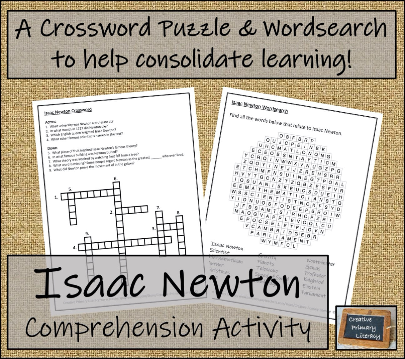 Isaac Newton Biography Project & Writing Unit | 5th Grade & 6th Grade