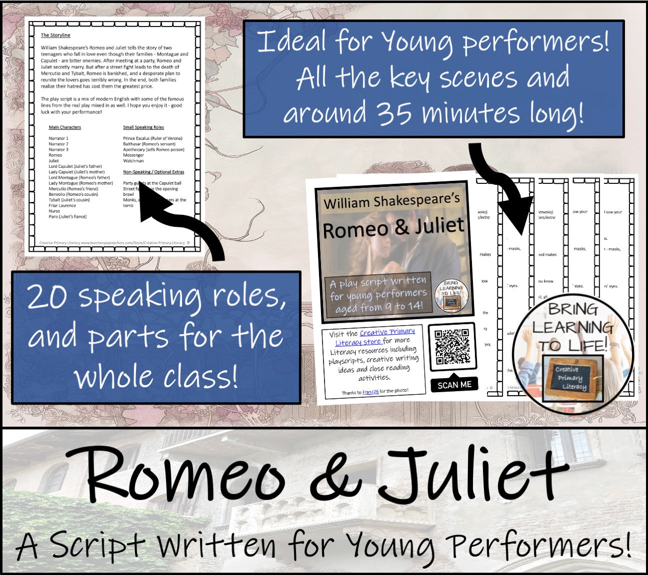 Romeo and Juliet | A Play Script for Young Performers