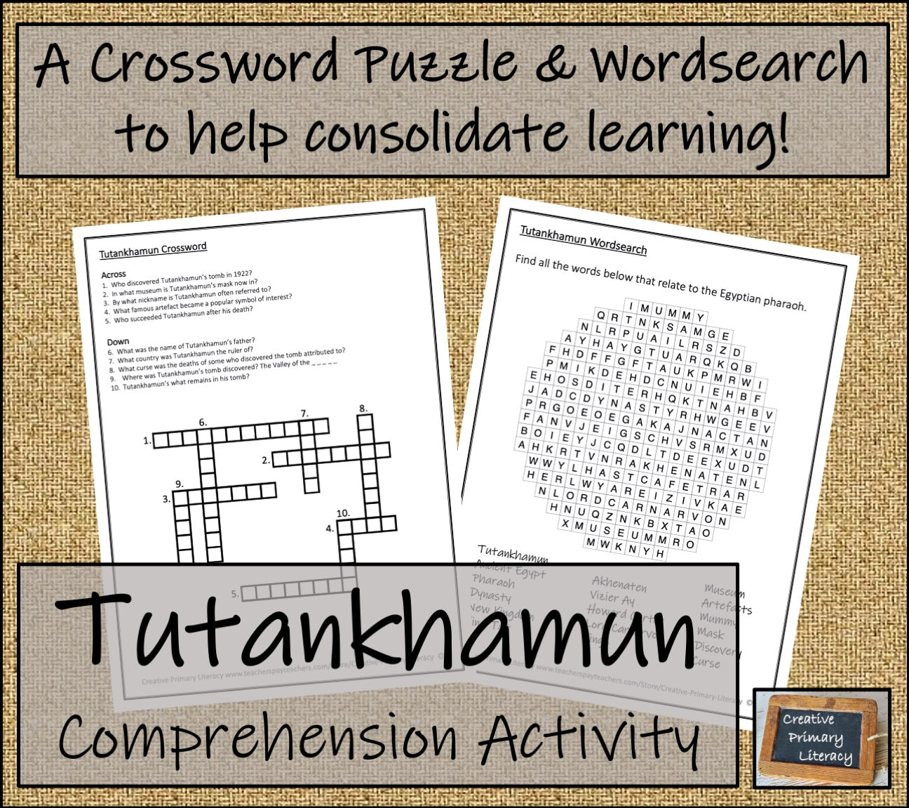 Tutankhamun Biography Project & Writing Unit | 3rd Grade & 4th Grade