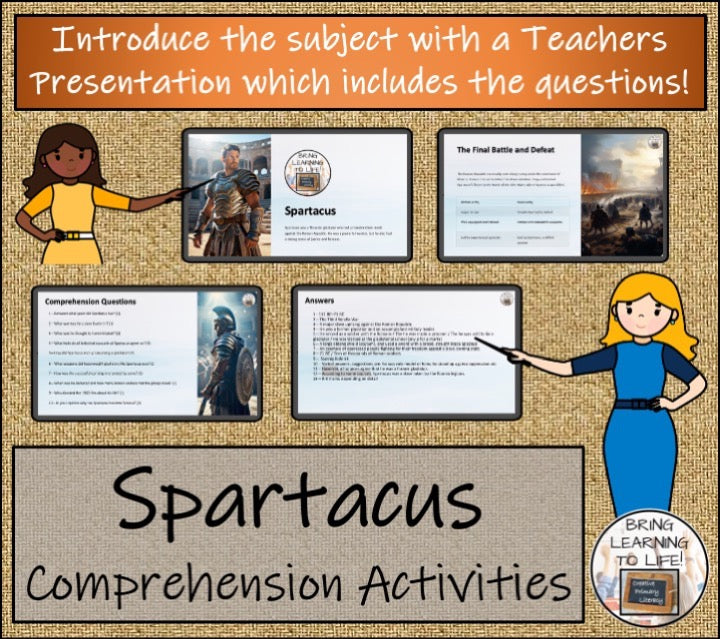 Spartacus Close Reading & Biography Bundle | 5th Grade & 6th Grade