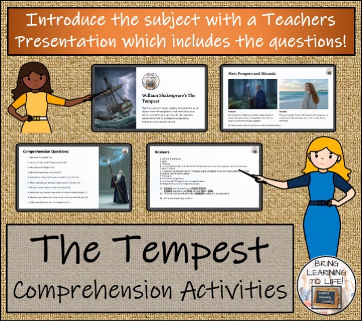 The Tempest | Play Script & Close Reading Bundle | 5th Grade & 6th Grade