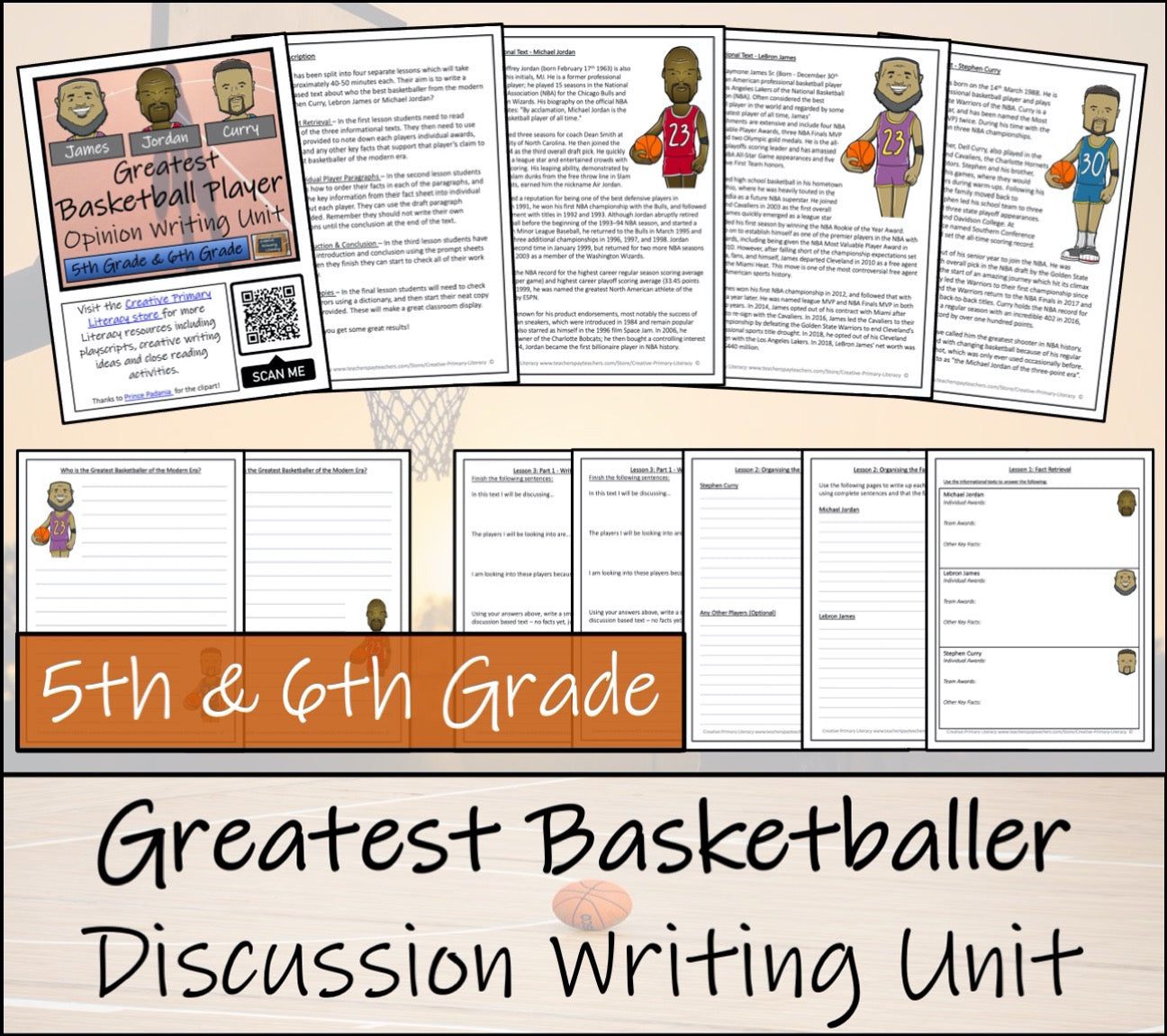 Basketball Stars Mega Bundle of Activities | 5th Grade & 6th Grade