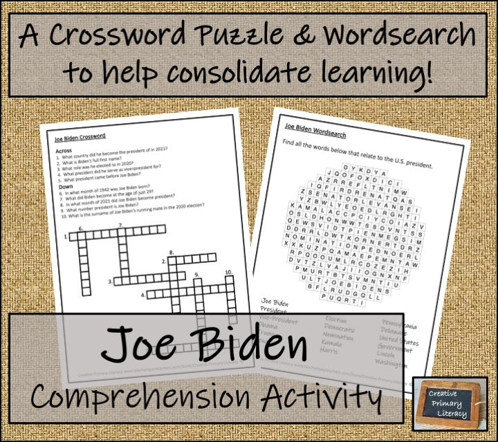 Joe Biden Biography Project & Writing Unit | 5th Grade & 6th Grade