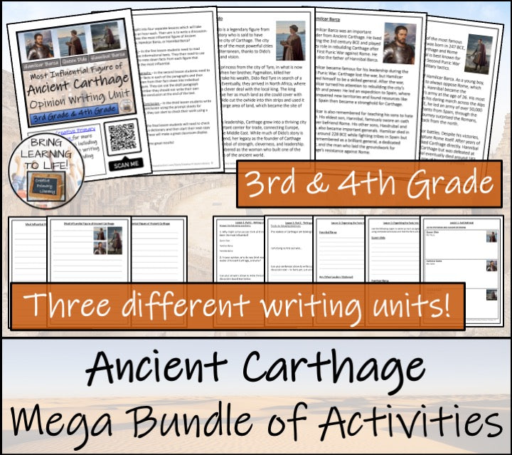 Carthaginian Empire Mega Bundle of Activities | 3rd Grade & 4th Grade