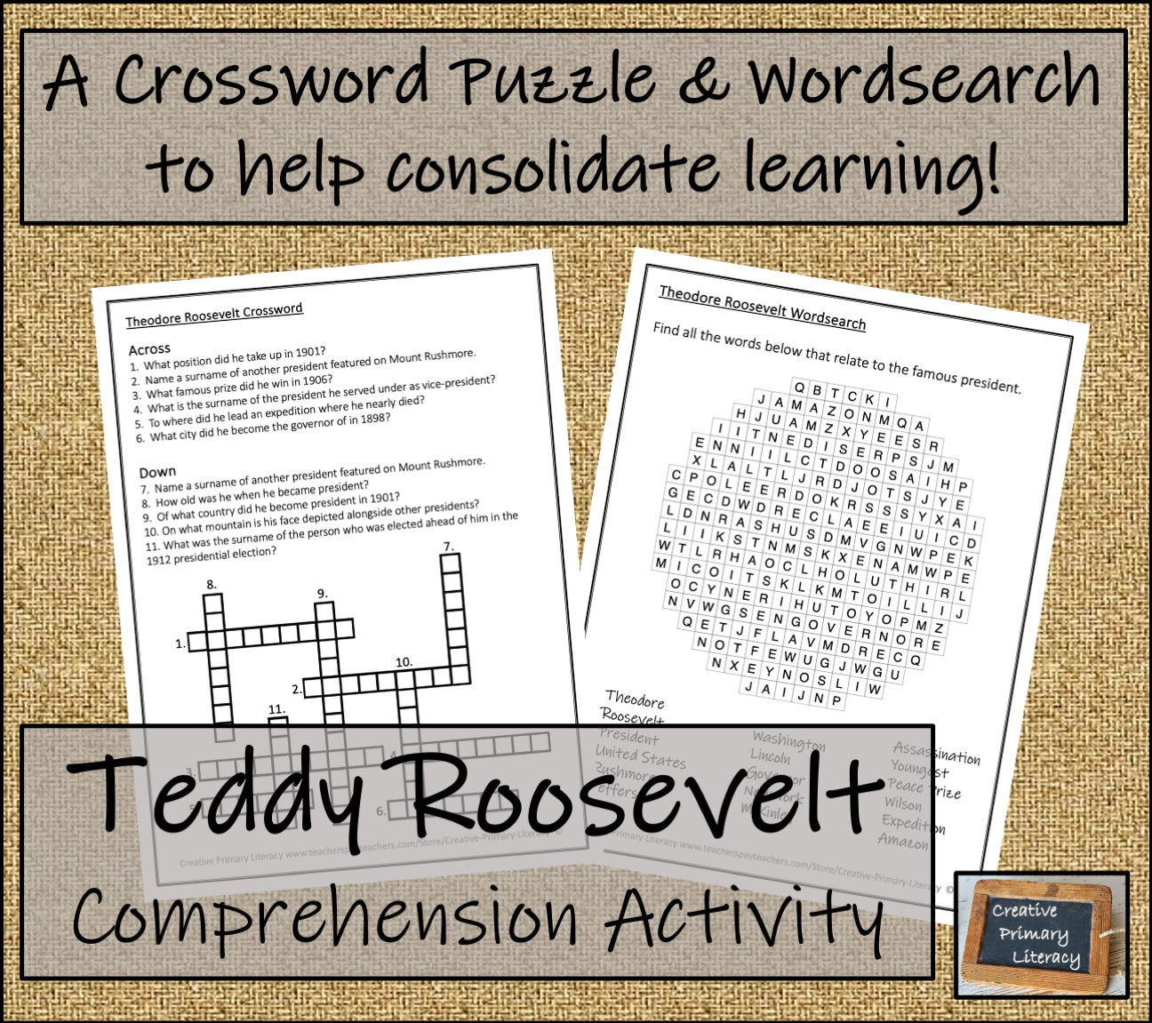 Theodore Roosevelt Biography Project & Writing Unit | 5th Grade & 6th Grade