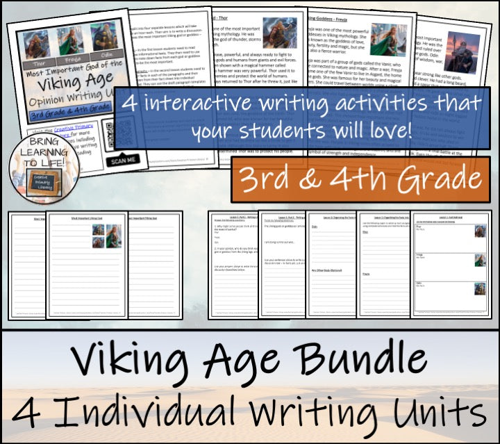 The Vikings Mega Bundle of Activities | 3rd Grade & 4th Grade