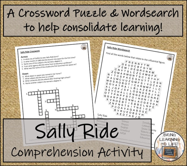 Sally Ride Biography Project & Writing Unit | 5th Grade & 6th Grade