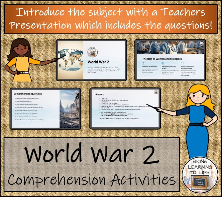 World War II Close Reading & Informational Writing Bundle | 3rd-4th Grade