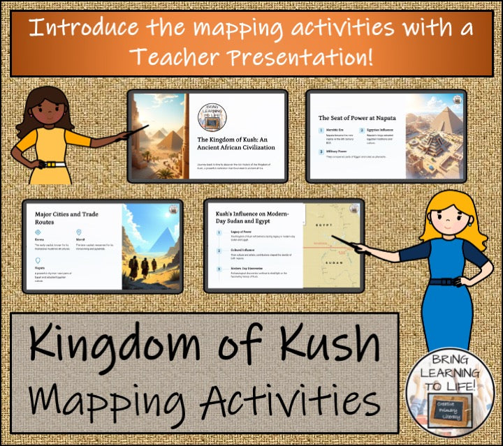 Kingdom of Kush Map Activity & Teaching Presentation