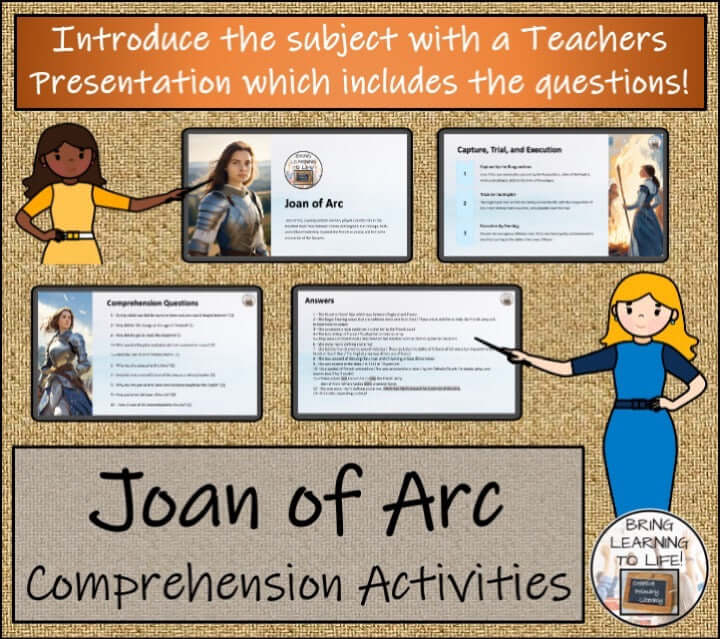 Joan of Arc Close Reading & Biography Bundle | 5th Grade & 6th Grade
