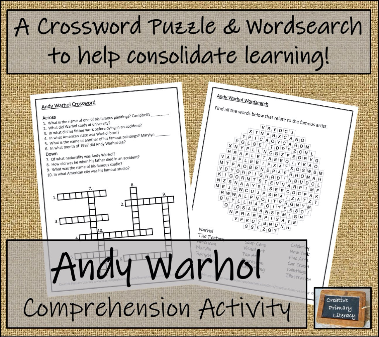 Andy Warhol Biography Project & Writing Unit | 5th Grade & 6th Grade